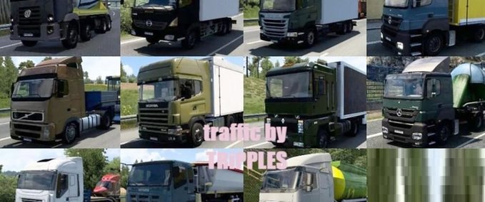 Trucks KI LKWs im Straßenverkehr Paket  Eurotruck Simulator mod