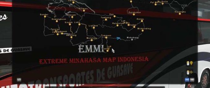 Maps Karte EMMI von Brayen - 1.40 & 1.41 Eurotruck Simulator mod
