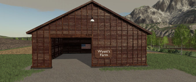 Gebäude Wyatt Farms Amerikanische Scheune Landwirtschafts Simulator mod