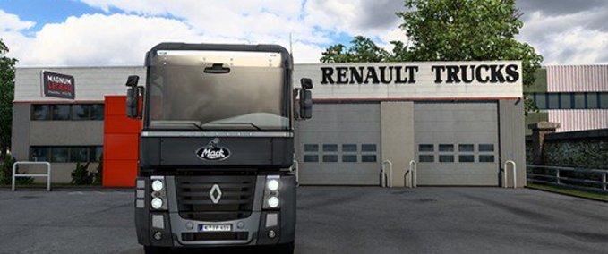 Trucks Renault Magnum Mack V8 E9 Open Pipe  Eurotruck Simulator mod