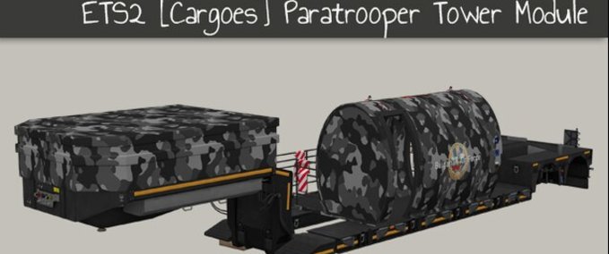 Trailer Paratrooper Training Tower Module Cargoes  Eurotruck Simulator mod