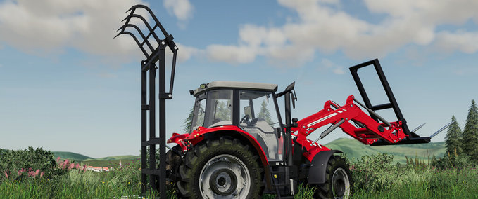 Frontlader CNG Ballengabelpaket Landwirtschafts Simulator mod
