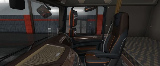 Trucks DAF E6 Braunes Holz Lux Interieur 1.41.x Eurotruck Simulator mod