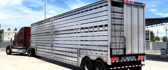 Trailer Barrett Legend Livestock Anhänger (1.41.x) American Truck Simulator mod