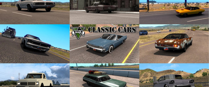 ats: GTA V Classic Traffic Pack v1.4 [1.41.x] v 1.8 Trucks, Mods Mod für  American Truck Simulator