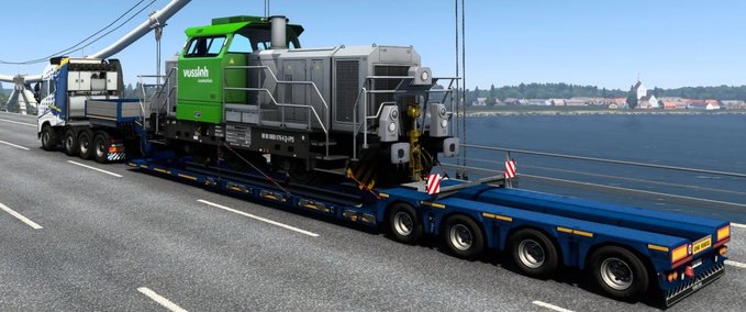 Trailer SCS Lowloader versteckte Cargo freigeschaltet [1.41.x] Eurotruck Simulator mod