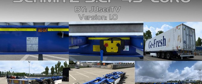 Trailer Schmitz S.CF 45′ Euro von JUseeTV [1.41.x] Eurotruck Simulator mod