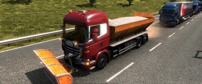 Trucks Scania - Based Snowblowers in Traffic 1.41.x Eurotruck Simulator mod