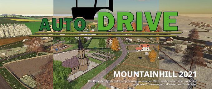 Courseplay Kurse AutoDrive Kurs für die MountainHill2021 ab V7.0.0.0 Landwirtschafts Simulator mod
