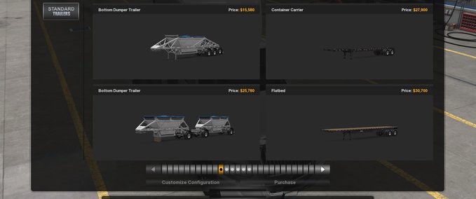 Trailer Besitzbarer Bottom Dump Anhänger [1.41.x] American Truck Simulator mod