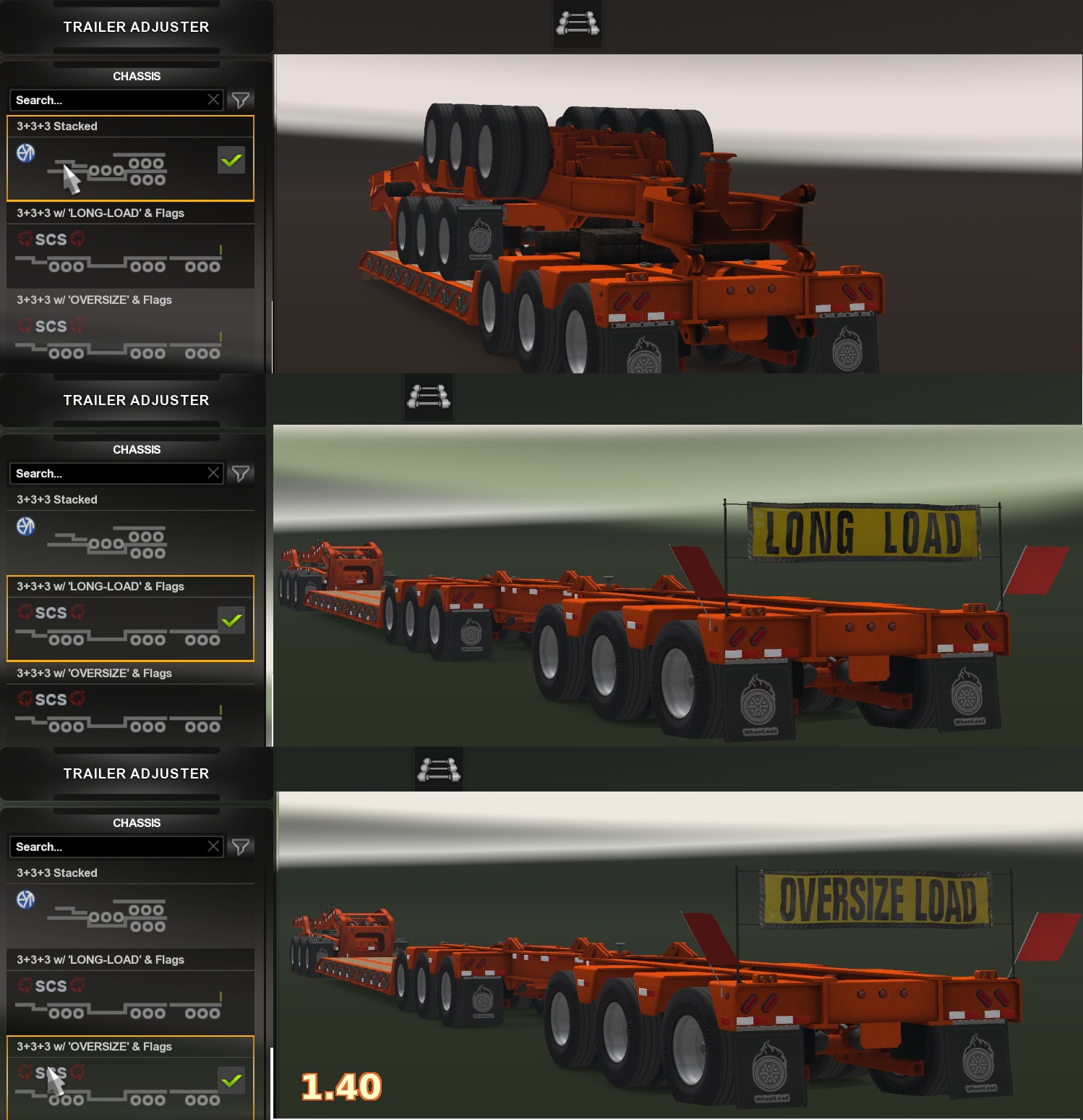 Stacked SCS Lowboy Trailers v1.0 - Thumbnail 1