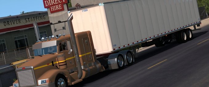 Trailer Besitzbarer Stoughton Z-Plate Dryvan [1.41.x] American Truck Simulator mod