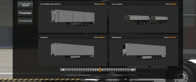 Trailer Besitzbarer Kipper Anhänger [1.42] Eurotruck Simulator mod