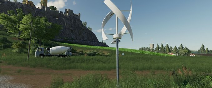 Anbaugeräte Wendel-Windkraftanlage Landwirtschafts Simulator mod
