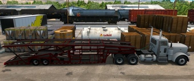 Trailer Besitzbarer Autotransporter [1.42] American Truck Simulator mod