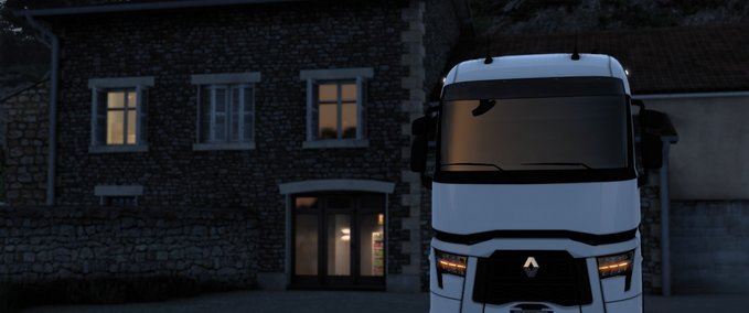 Trucks Renault T Front Amber Position Lights [1.42] Eurotruck Simulator mod