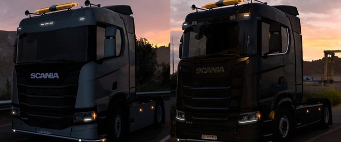 Trucks Scania 2016 Front Position Lights [1.42] Eurotruck Simulator mod