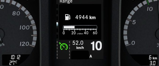 Trucks Mercedes-Benz New Actros Realistic Dashboard Computer 1.42 Eurotruck Simulator mod