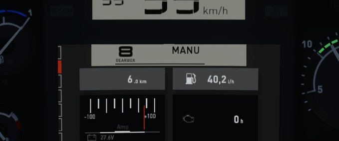 Trucks Renault T (+Evolution) Realistic Dashboard Computer 1.42 Eurotruck Simulator mod