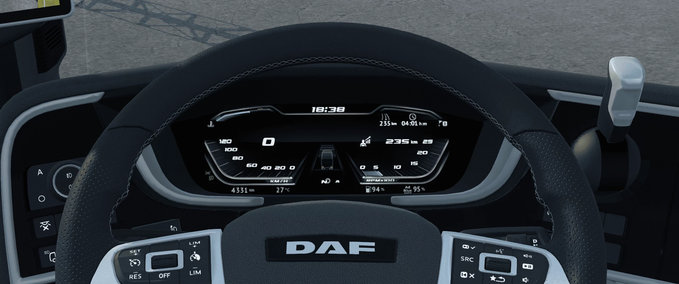 Trucks DAF XG & XG+ High Quality Dashboard – [Version mit Geschwindigkeitsbegrenzer] [1.42] Eurotruck Simulator mod
