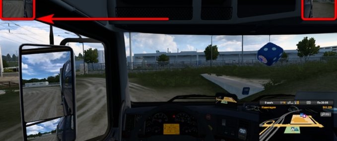 Trucks [ATS] Kompakte Außenspiegel (1.42) American Truck Simulator mod