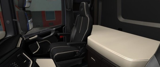 Trucks Scania S & R 2016 – Schwarz - Beiges Interieur [1.42] Eurotruck Simulator mod