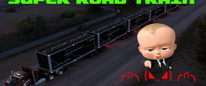 Trailer Super Road Train  American Truck Simulator mod
