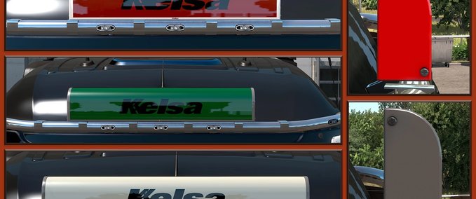 Trucks Kelsa LED Illuminated Nameboards [1.42] Eurotruck Simulator mod