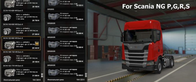 Trucks Scania 2016 by Eugene Transmisson Fix  Eurotruck Simulator mod