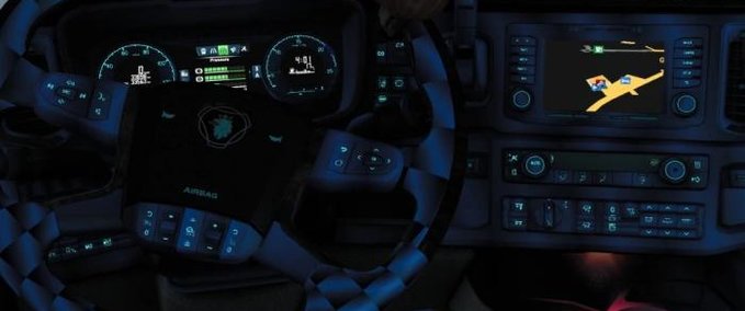 Trucks SCANIA INTERIOR Eurotruck Simulator mod