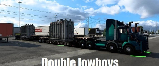 Trailer Double Lowboys v2.0 American Truck Simulator mod