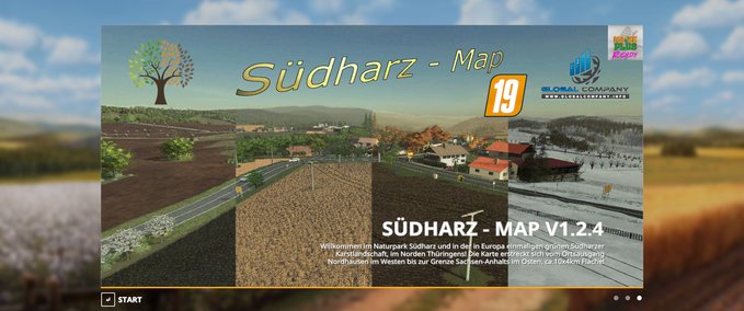 4fach Maps Südharz - Map Landwirtschafts Simulator mod