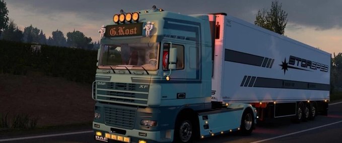 Trucks DAF XF 95 Cooiman [1.42] Eurotruck Simulator mod