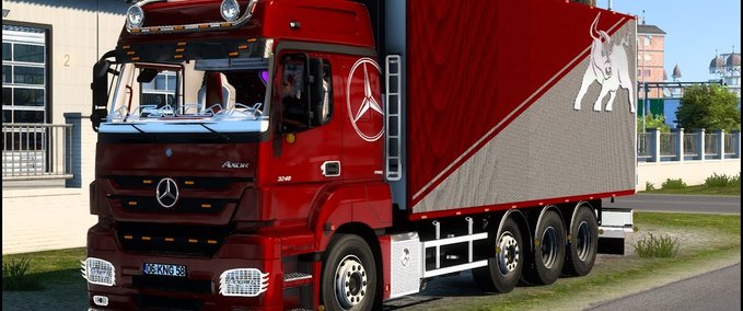 Trucks Mercedes Benz Axor 3240 KNG Frigo (1.42) Eurotruck Simulator mod