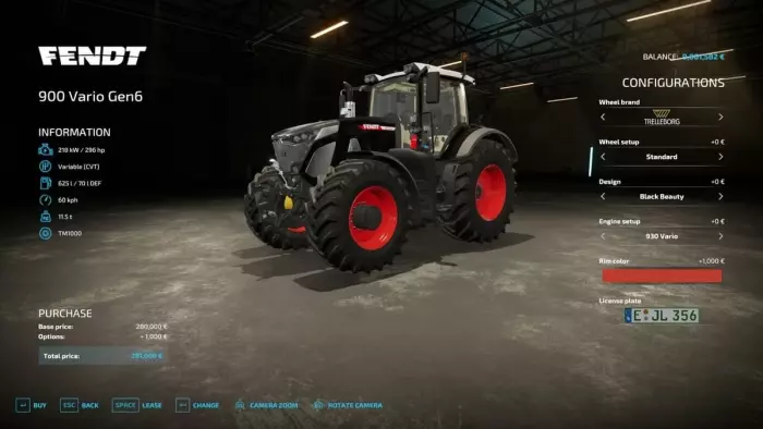 Fendt Vario 900 Selectable Design - Thumbnail 1