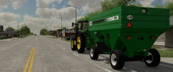 Sonstige Anhänger J&m 680 Gravity Wagon Landwirtschafts Simulator mod