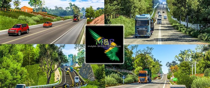 Maps KARTE "PARADIES BRASILIEN" [1.42 - 1.43] Eurotruck Simulator mod