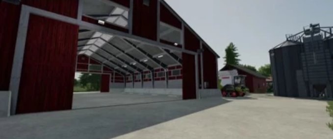 Platzierbare Objekte Aufstellbarer Fahrzeugschuppen Groß Landwirtschafts Simulator mod