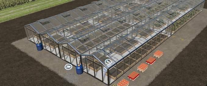 Buildings with Functions XXL Greenhouse Farming Simulator mod