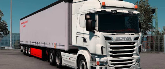 Trucks Scania RJL Highline Interior Dänisches Rotes Plüsch Eurotruck Simulator mod