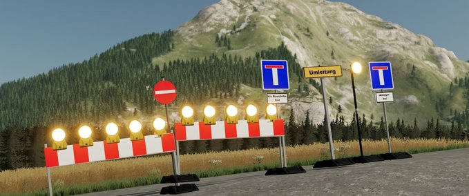 Platzierbare Objekte Deutsche Verkehrsschilder Landwirtschafts Simulator mod