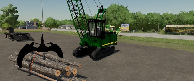 Forstwirtschaft John Deere Grapple Yarder Landwirtschafts Simulator mod