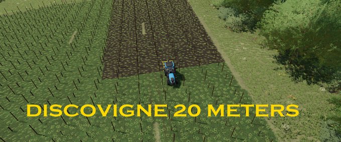 Grubber & Eggen DiscoVigne 20 meters Landwirtschafts Simulator mod
