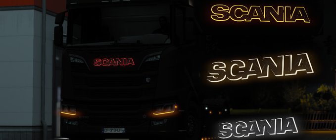 Trucks Scania Front Logo Light Pack [1.42 - 1.43] Eurotruck Simulator mod