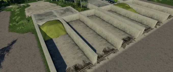 Platzierbare Objekte Bunker-Silo-Set Landwirtschafts Simulator mod