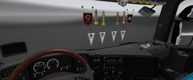 Trucks RJL Cabin Accessories DLC Compatibility Addon [1.43] Eurotruck Simulator mod