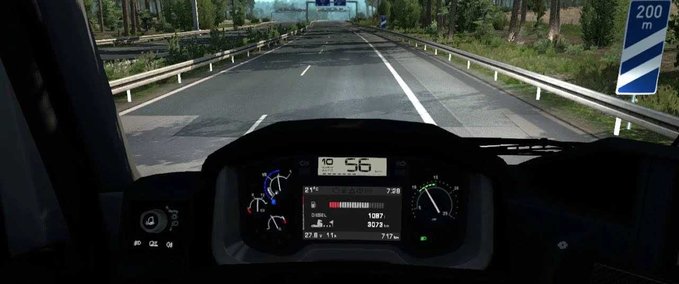 Trucks Renault Range-T Custom Dash (night version only) - 1.43 Eurotruck Simulator mod