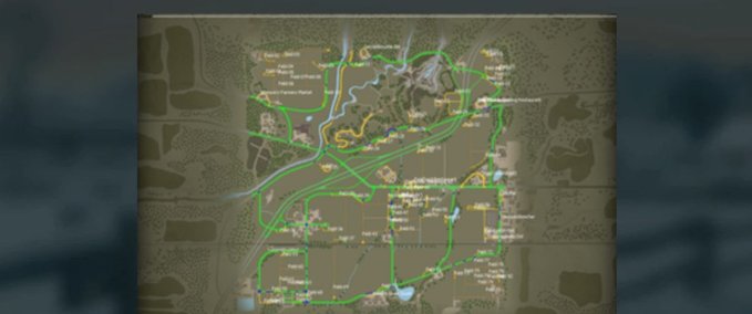 Gameplay AutoDrive-Kurse für den Elmcreek Landwirtschafts Simulator mod