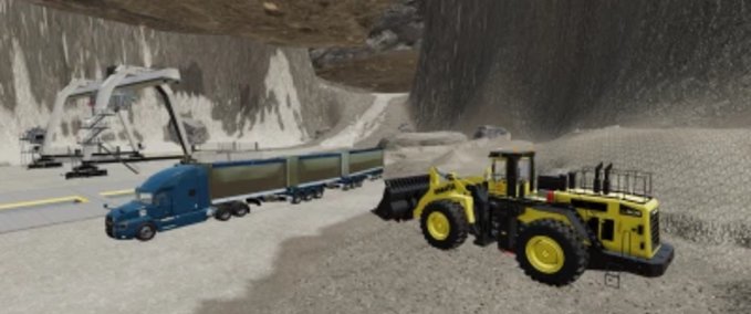 Bagger & Radlader Komatsu WA-900 Bergbau-Lader Landwirtschafts Simulator mod