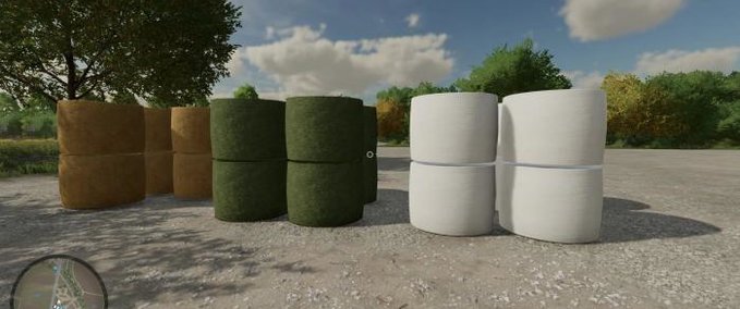 Platzierbare Objekte Mittlere Ballen Rundstroh, Heu und Silage Landwirtschafts Simulator mod